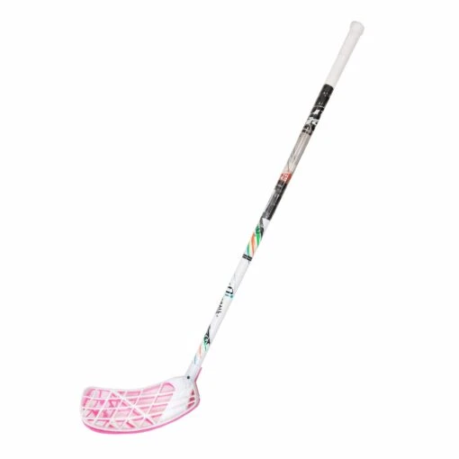 HockeyBall Airtek A80 Junior Floorball Stick -Warrior Sales Store accufli floorball sticks accufli airtek a80 junior floorball stick white pink 80cm r combo 29987602726978