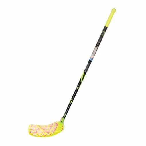 HockeyBall Airtek A90 Senior Floorball Stick -Warrior Sales Store accufli floorball sticks accufli airtek a90 senior floorball stick yellow pink 90cm r combo 29987600990274