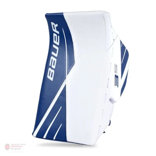 Bauer Supreme 3S Intermediate Goalie Blocker -Warrior Sales Store bauer blockers bauer supreme 3s intermediate goalie blocker white blue regular 28741216305218