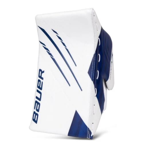 Bauer Vapor HyperLite Senior Goalie Blocker -Warrior Sales Store bauer blockers bauer vapor hyperlite senior goalie blocker white blue regular 28741218304066