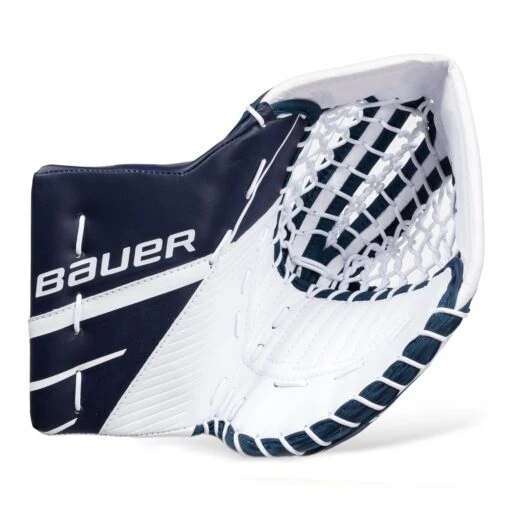 Bauer Supreme 3S Intermediate Goalie Catcher -Warrior Sales Store bauer catchers bauer supreme 3s intermediate goalie catcher white navy regular 28743584219202