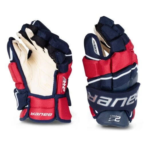 Bauer Supreme 2S Pro Senior Hockey Gloves -Warrior Sales Store bauer gloves bauer supreme 2s pro senior hockey gloves navy red white 13 28743792885826