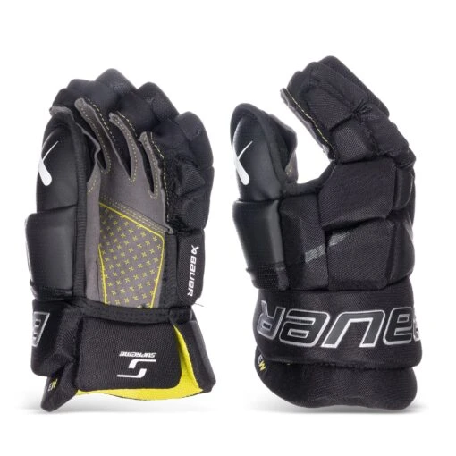 Bauer Supreme M3 Junior Hockey Gloves -Warrior Sales Store bauer gloves bauer supreme m3 junior hockey gloves black 10 30597251170370