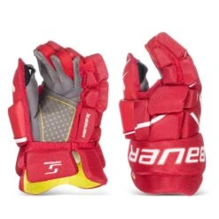 Bauer Supreme M3 Junior Hockey Gloves -Warrior Sales Store bauer gloves bauer supreme m3 junior hockey gloves red 11 30597251301442