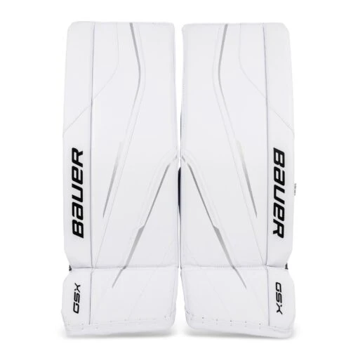 Bauer GSX Junior Goalie Leg Pads S23 -Warrior Sales Store bauer leg pads bauer gsx junior goalie leg pads s23 white l 30444878266434