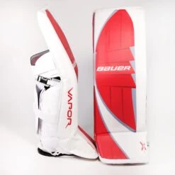 Bauer Supreme Pro Custom Senior Goalie Leg Pads (Vapor Logo) - Tommy Nappier -Warrior Sales Store bauer leg pads bauer supreme pro custom senior goalie leg pads vapor logo tommy nappier buckeyes l 30055518470210