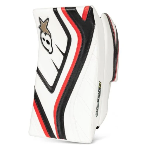 Brian's G-NETik X Intermediate Goalie Blocker -Warrior Sales Store brian s blockers brian s g netik x intermediate goalie blocker white black red regular 28741219778626