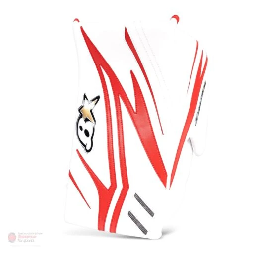 Brian's OPTiK X2 Intermediate Goalie Blocker -Warrior Sales Store brian s blockers brian s optik x2 intermediate goalie blocker white red regular 28741221220418