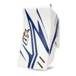 Brian's OPTiK X2 Senior Goalie Blocker -Warrior Sales Store brian s blockers brian s optik x2 senior goalie blocker white blue regular 28741221515330