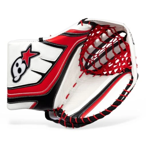 Brian's G-NETik 4 Senior Goalie Catcher -Warrior Sales Store brian s catchers brian s g netik 4 senior goalie catcher white red black regular 28743612137538