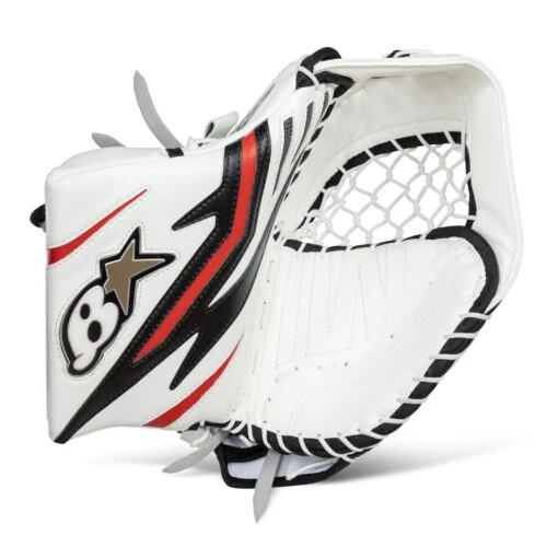 Brian's OPTiK X2 Senior Goalie Catcher -Warrior Sales Store brian s catchers brian s optik x2 senior goalie catcher white black red regular 28743510622274