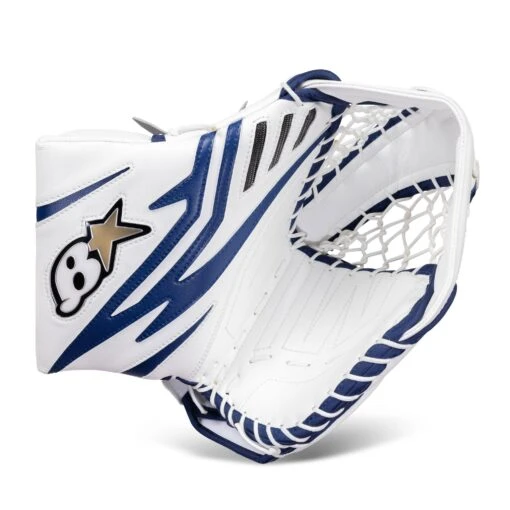 Brian's OPTiK X2 Senior Goalie Catcher -Warrior Sales Store brian s catchers brian s optik x2 senior goalie catcher white blue regular 28743625113666