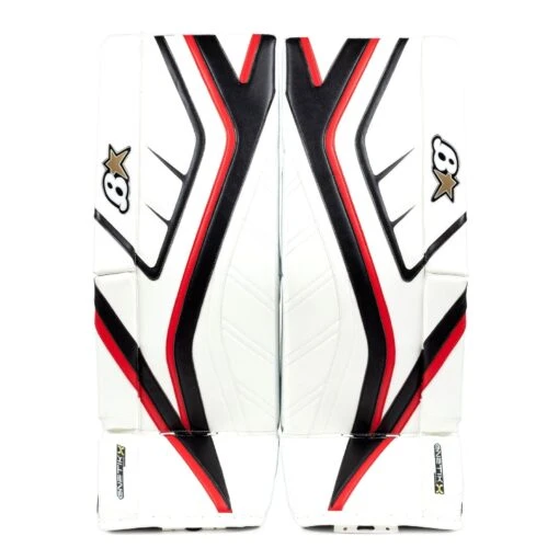 Brian's G-NETik X Junior Goalie Leg Pads -Warrior Sales Store brian s leg pads brian s g netik x junior goalie leg pads white black red 27 1 28744288763970