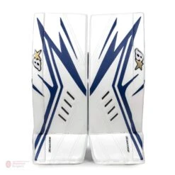 Brian's OPTiK X2 Intermediate Goalie Leg Pads -Warrior Sales Store brian s leg pads brian s optik x2 intermediate goalie leg pads white blue 30 1 28744290926658