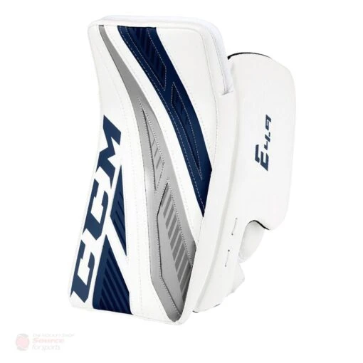 CCM Extreme Flex E4.9 Senior Goalie Blocker -Warrior Sales Store ccm blockers ccm extreme flex e4 9 senior goalie blocker white white navy silver regular 28741228200002