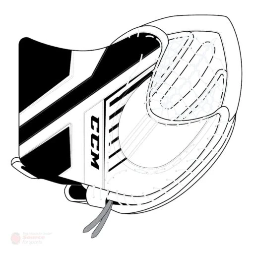 CCM Axis A1.5 Junior Goalie Catcher -Warrior Sales Store ccm catchers ccm axis a1 5 junior goalie catcher white white black black regular 28743511801922