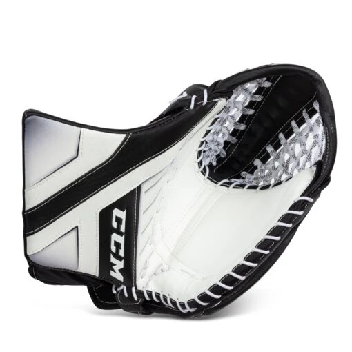 CCM Axis Senior Goalie Catcher - 580 Break Angle -Warrior Sales Store ccm catchers ccm axis senior goalie catcher 580 break angle white white black regular 28743584776258