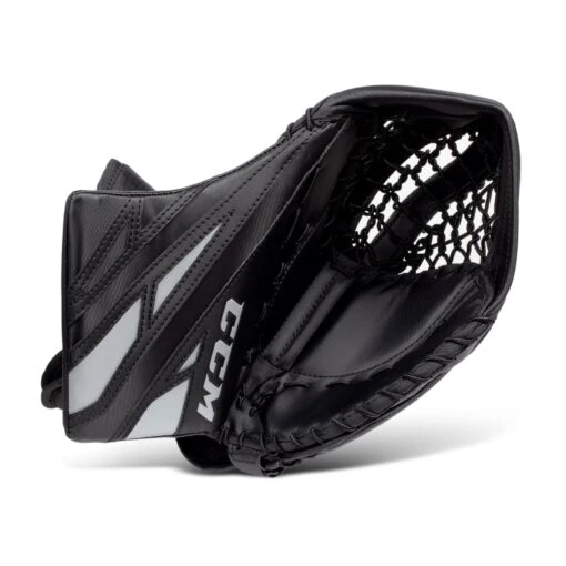 CCM Extreme Flex E4.5 Junior Goalie Catcher - Source Exclusive -Warrior Sales Store ccm catchers ccm extreme flex e4 5 junior goalie catcher source exclusive black black silver regular 28743614136386