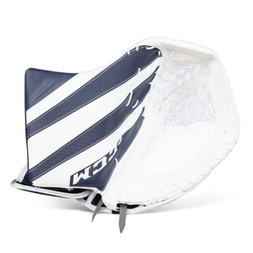 CCM Extreme Flex E5.9 Intermediate Goalie Catcher -Warrior Sales Store ccm catchers ccm extreme flex e5 9 intermediate goalie catcher white white navy navy regular 28743587528770