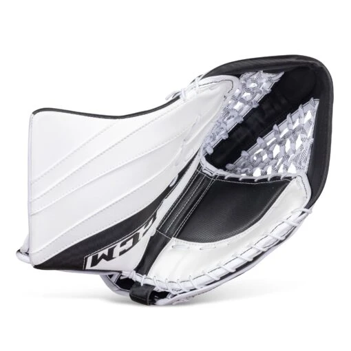 CCM Extreme Flex E5.9 Senior Goalie Catcher - Source Exclusive -Warrior Sales Store ccm catchers ccm extreme flex e5 9 senior goalie catcher source exclusive white white black black regular 28743587594306