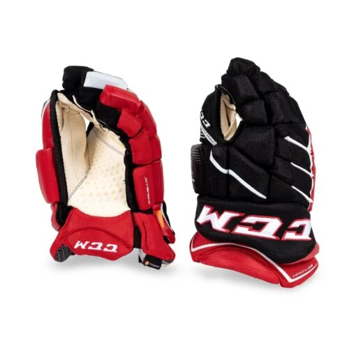 CCM Jetspeed FT1 Senior Hockey Gloves -Warrior Sales Store ccm gloves ccm jetspeed ft1 senior hockey gloves black red white 14 28743803994178