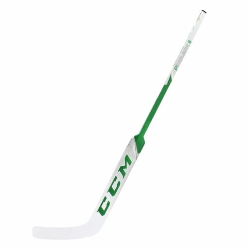 CCM Premier II Pro Stock Senior Goalie Stick - Zach Driscoll -Warrior Sales Store ccm goalie sticks ccm premier ii pro stock senior goalie stick zach driscoll white green driscoll l 24 30344560017474