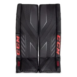 CCM Axis Senior Goalie Leg Pads -Warrior Sales Store ccm leg pads ccm axis senior goalie leg pads black black red 35 1 5 28744295252034