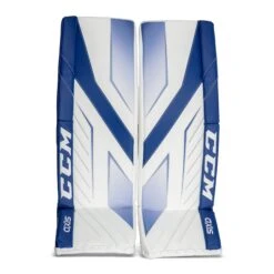 CCM Axis Senior Goalie Leg Pads -Warrior Sales Store ccm leg pads ccm axis senior goalie leg pads white blue 34 2 28744295415874