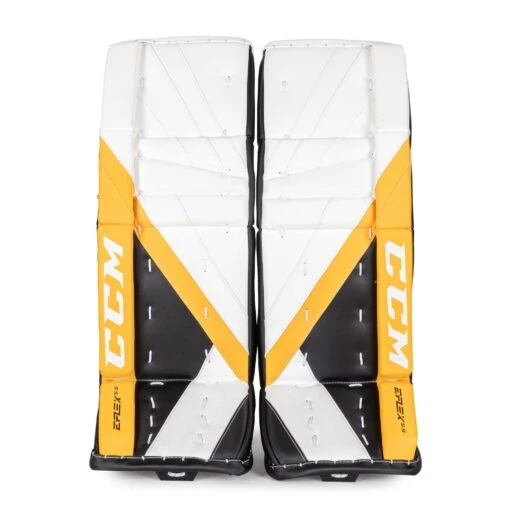 CCM Extreme Flex E5.5 Junior Goalie Leg Pads - Source Exclusive -Warrior Sales Store ccm leg pads ccm extreme flex e5 5 junior goalie leg pads source exclusive boston bruins 26 1 28744299249730