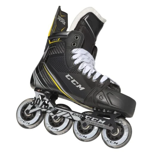 CCM Super Tacks AS1 Junior Roller Hockey Skates -Warrior Sales Store ccm roller hockey skates ccm super tacks as1 junior roller hockey skates 5 5 d standard 29286506725442