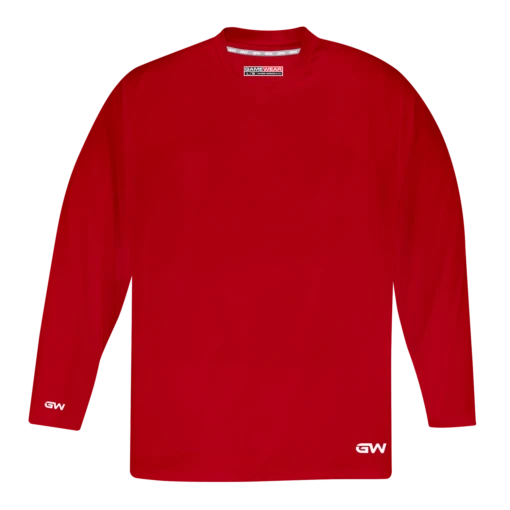 GameWear GW5500 ProLite Series Junior Hockey Practice Jersey - Red -Warrior Sales Store gamewear group inc practice jerseys gamewear gw5500 prolite series junior hockey practice jersey red xs 30352416505922