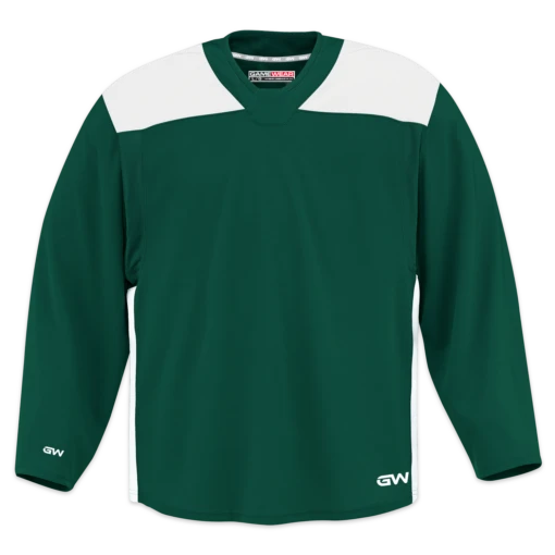 GameWear GW6500 ProLite Series Junior Hockey Practice Jersey - Dark Green / White -Warrior Sales Store gamewear group inc practice jerseys gamewear gw6500 prolite series junior hockey practice jersey dark green white xs 30352500064322