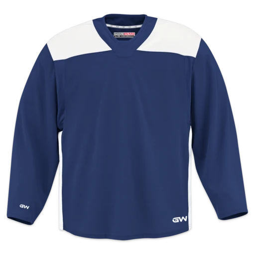 GameWear GW6500 ProLite Series Junior Hockey Practice Jersey - Navy / White -Warrior Sales Store gamewear group inc practice jerseys gamewear gw6500 prolite series junior hockey practice jersey navy white xs 30352471916610