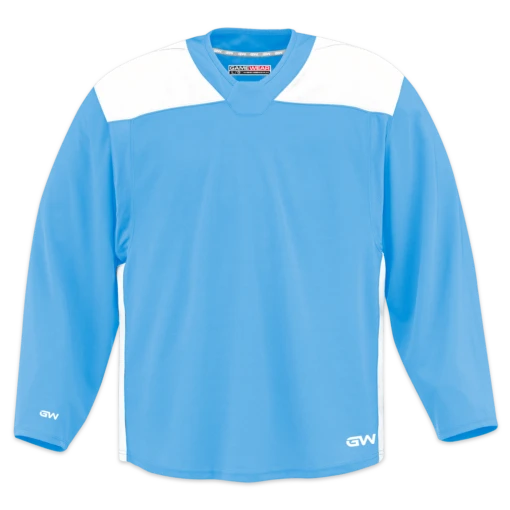 GameWear GW6500 ProLite Series Junior Hockey Practice Jersey - Sky Blue / White -Warrior Sales Store gamewear group inc practice jerseys gamewear gw6500 prolite series junior hockey practice jersey sky blue white xs 30352503767106