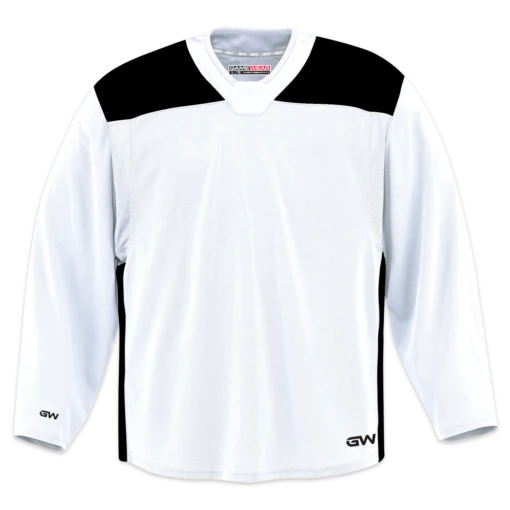 GameWear GW6500 ProLite Series Junior Hockey Practice Jersey - White / Black -Warrior Sales Store gamewear group inc practice jerseys gamewear gw6500 prolite series junior hockey practice jersey white black 30344600387650