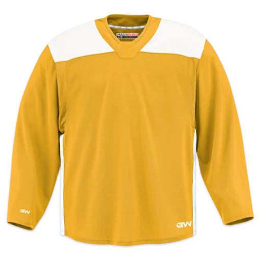 GameWear GW6500 ProLite Series Junior Hockey Practice Jersey - Yellow / White -Warrior Sales Store gamewear group inc practice jerseys gamewear gw6500 prolite series junior hockey practice jersey yellow white xs 30352496984130