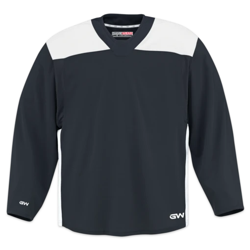 GameWear GW6500 ProLite Series Senior Hockey Practice Jersey - Black / White -Warrior Sales Store gamewear group inc practice jerseys gamewear gw6500 prolite series senior hockey practice jersey black white s 30344325038146