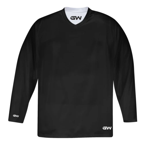 GameWear GW7500 ProLite Series Reversible Junior Hockey Practice Jersey - Black / White -Warrior Sales Store gamewear group inc practice jerseys gamewear gw7500 prolite series reversible junior hockey practice jersey black white xs 30352251256898