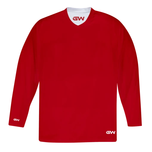 GameWear GW7500 ProLite Series Reversible Junior Hockey Practice Jersey - Red / White -Warrior Sales Store gamewear group inc practice jerseys gamewear gw7500 prolite series reversible junior hockey practice jersey red white xs 30352243327042