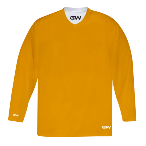 GameWear GW7500 ProLite Series Reversible Junior Hockey Practice Jersey - Yellow / White -Warrior Sales Store gamewear group inc practice jerseys gamewear gw7500 prolite series reversible junior hockey practice jersey yellow white xs 30352260169794