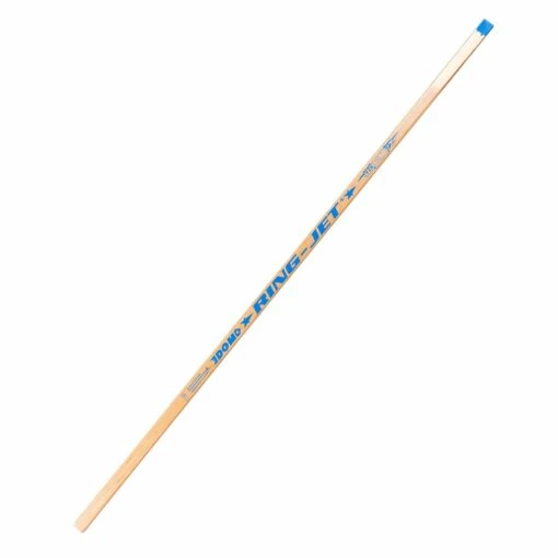 Ring-Jet Rocket Senior Ringette Stick -Warrior Sales Store ring jet ringette sticks ring jet rocket senior ringette stick natural wood gold blue tip sr 28796807249986