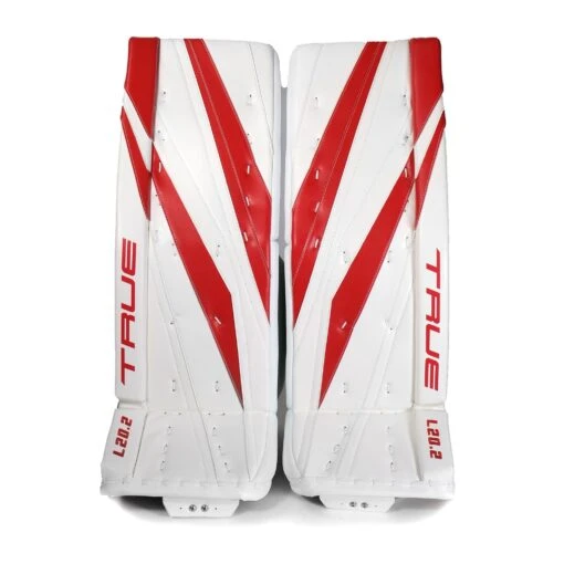 TRUE L20.2 Senior Goalie Leg Pads - Stock -Warrior Sales Store true leg pads true l20 2 senior goalie leg pads stock white red 34 2 29990906462274