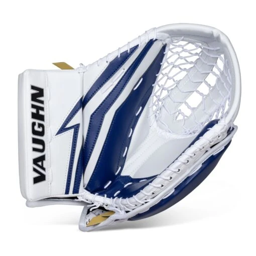 Vaughn Velocity V9 Pro Senior Goalie Catcher -Warrior Sales Store vaughn catchers vaughn velocity v9 pro senior goalie catcher white blue regular 28743623409730