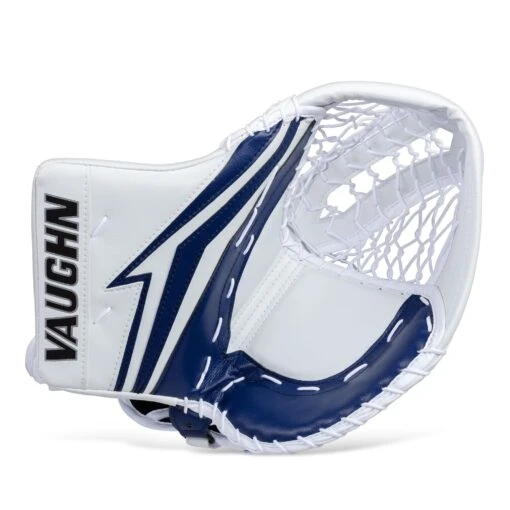 Vaughn Velocity V9 XP Pro Senior Goalie Catcher -Warrior Sales Store vaughn catchers vaughn velocity v9 xp pro senior goalie catcher white blue regular 28743624032322