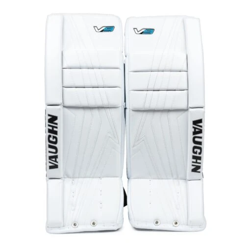 Vaughn Velocity V9 Intermediate Goalie Leg Pads -Warrior Sales Store vaughn leg pads vaughn velocity v9 intermediate goalie leg pads white 28 2 28744337948738