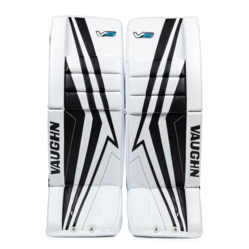 Vaughn Velocity V9 Intermediate Goalie Leg Pads -Warrior Sales Store vaughn leg pads vaughn velocity v9 intermediate goalie leg pads white black 28 2 28744337915970