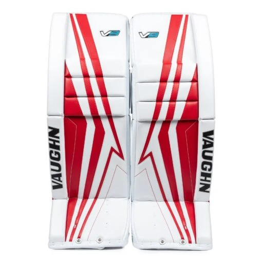 Vaughn Velocity V9 Pro Senior Goalie Leg Pads -Warrior Sales Store vaughn leg pads vaughn velocity v9 pro senior goalie leg pads white red 33 2 28744339128386