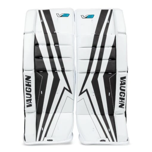 Vaughn Velocity V9 Youth Goalie Leg Pads -Warrior Sales Store vaughn leg pads vaughn velocity v9 youth goalie leg pads white black 20 2 28744339259458