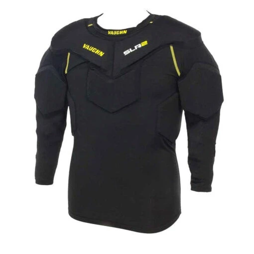 Vaughn Ventus SLR2 Goalie Senior Padded Shirt -Warrior Sales Store vaughn padded shirts vaughn ventus slr2 goalie senior padded shirt black yellow xxl 28744340635714