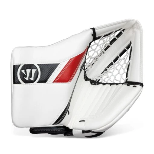 Warrior Ritual G5 Pro Senior Goalie Catcher -Warrior Sales Store warrior catchers warrior ritual g5 pro senior goalie catcher white black red regular 28743619870786